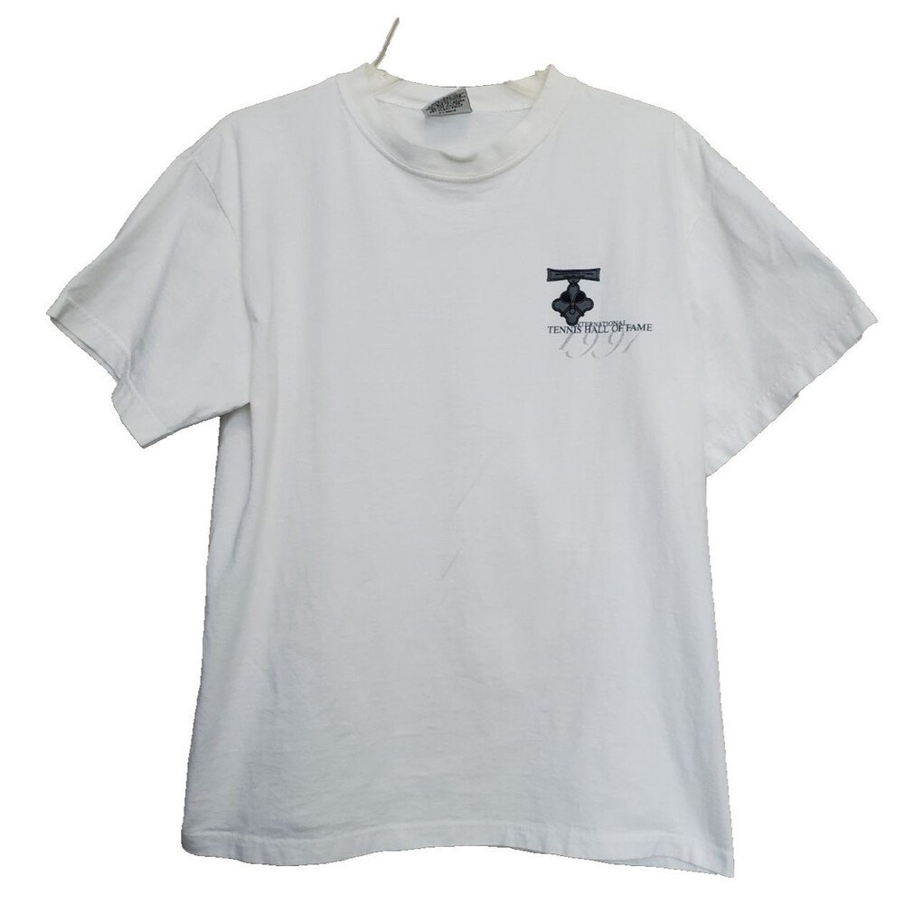 International Tennis Hall of Fame 1997 Vintage White Short Sleeve T-Shirt Size M
